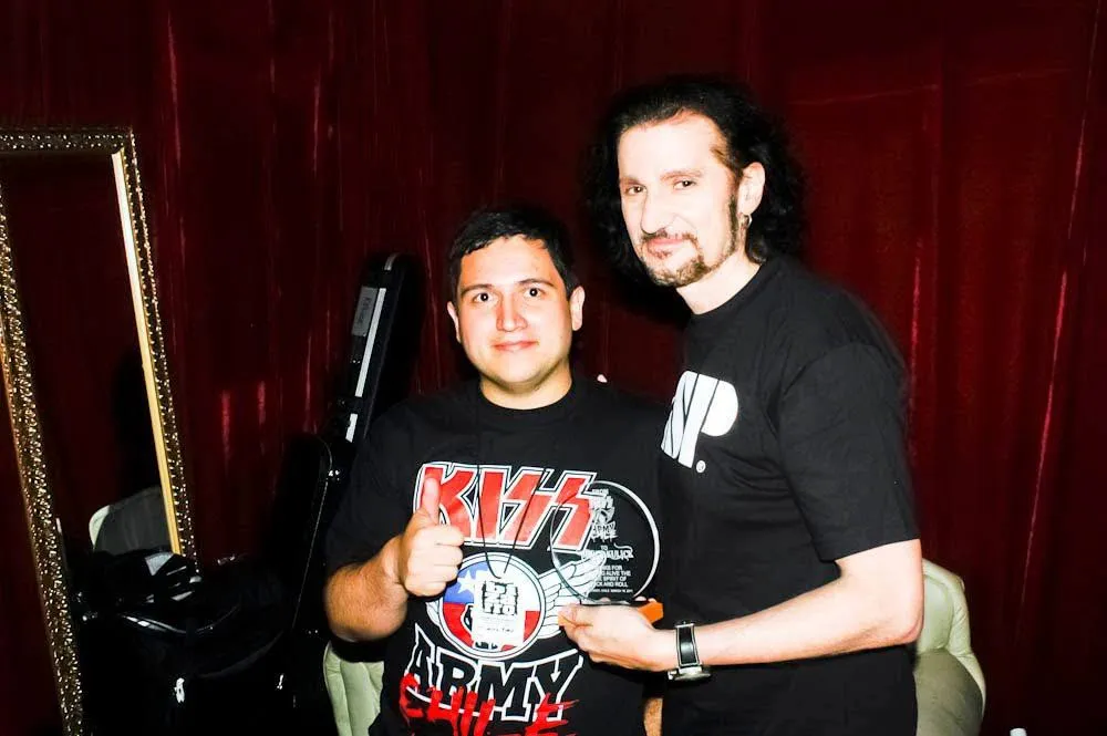 Jaime Toro junto a Bruce Kulick