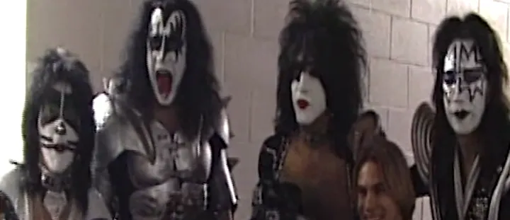 Alineación original de KISS reunida en el año 2000