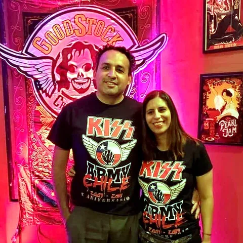 Otro momento de los 10 años de KISS Army Chile