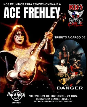 KISS Army Chile rinde homenaje a Ace Frehley en el Hard Rock Cafe
