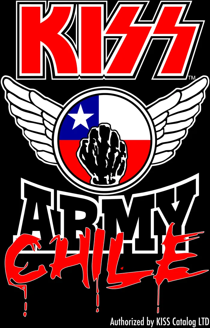 Logo KISS Army Chile — 10 años