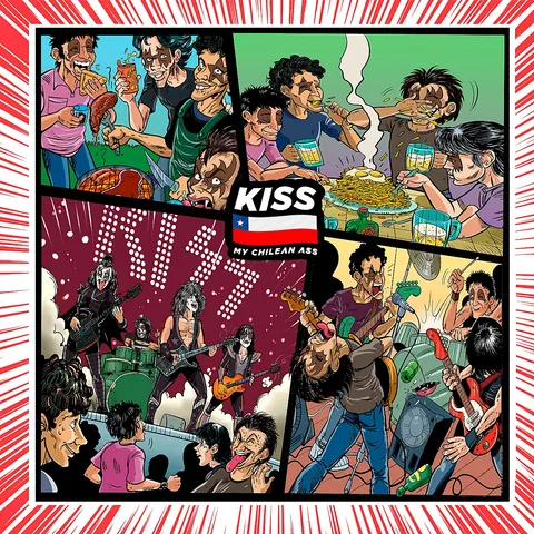 Portada del álbum KISS MY CHILEAN ASS, ilustrada por Fyto Manga
